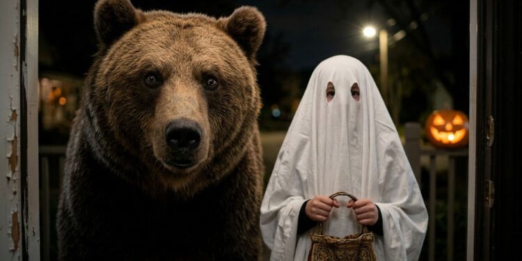 Bear Costume Farm Trick Goes Viral